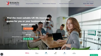 British Life website - lead generation web design by Outside5