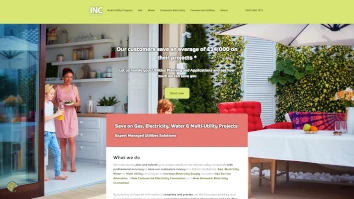INC Utilities website - lead generation web design by Outside5
